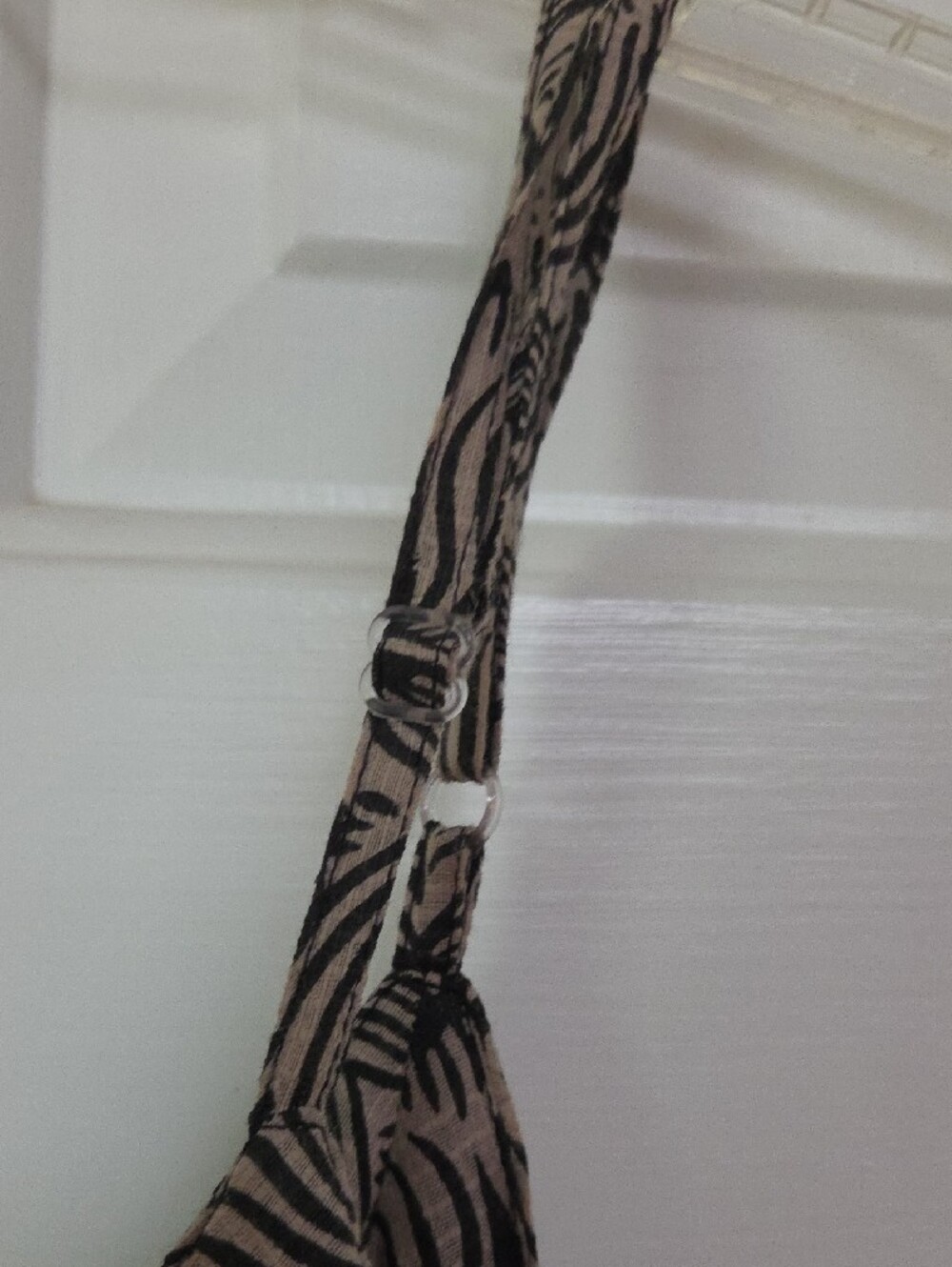 Cost Plus World Market Women Jump Suit in Tan and Black Print - Picture 3 of 6